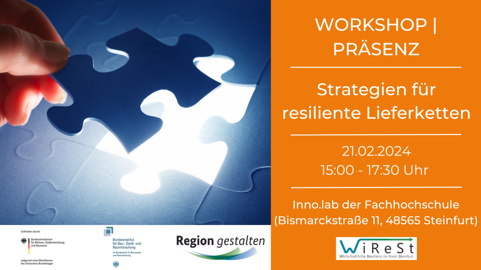 Workshop – Strategien Für Resiliente Lieferketten – WESt MbH